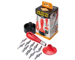 Essdee Linosnede 3-in-1 Baren Set met 10 Cutters Multicolor.