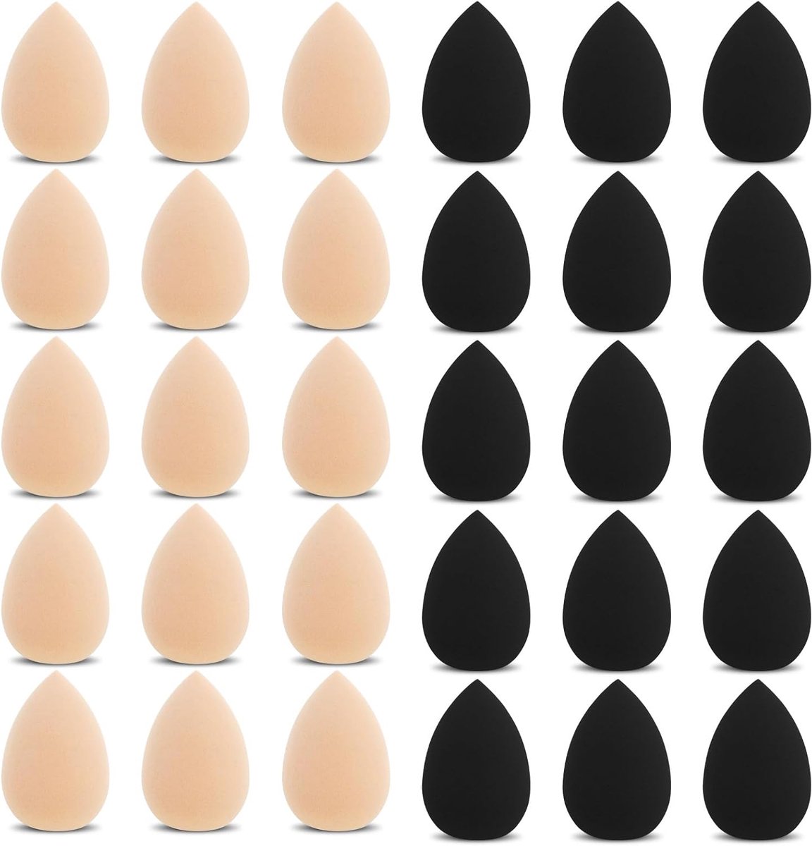 Gjinxi 30 stuks mini-make-upspons, make-upspons, kleine mixer, foundationpoederpads voor poeder, crème, reparaties - ShopVlot