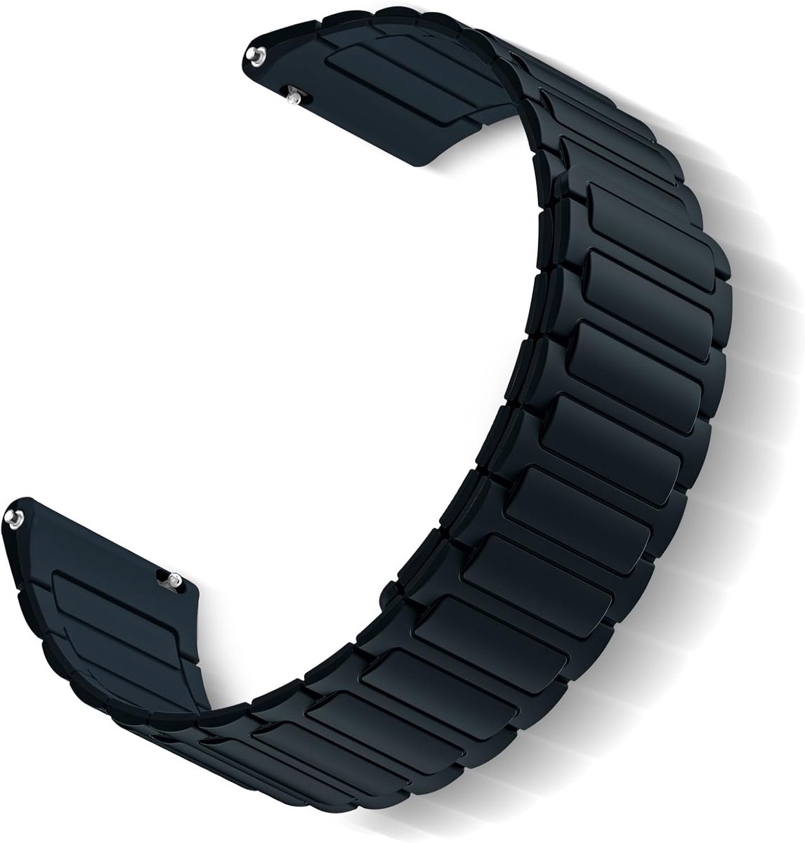 Siliconen horlogeband 22mm - zacht rubber - magnetisch verstelbaar - ideaal voor Amazfit Bip & GTR - ShopVlot
