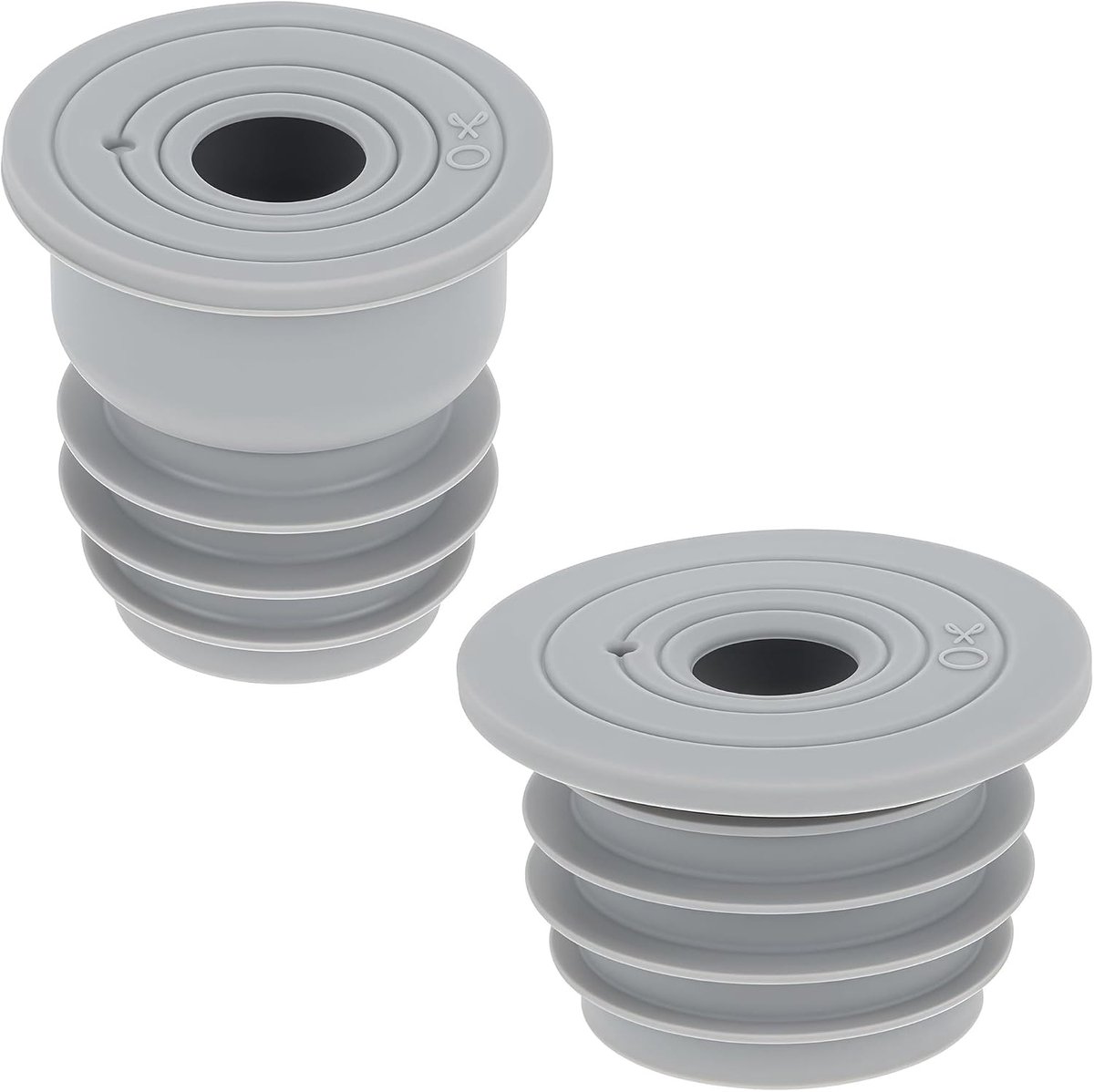 2 Stuks Blindstop Afvoer Adapter Rubber Manchet voor Wasmachine Afvoerbuis - ShopVlot