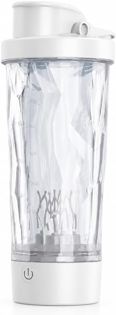 Electric protein shaker 600 ml - lekvrije fles - krachtige vortexmix voor eiwitdranken - ShopVlot