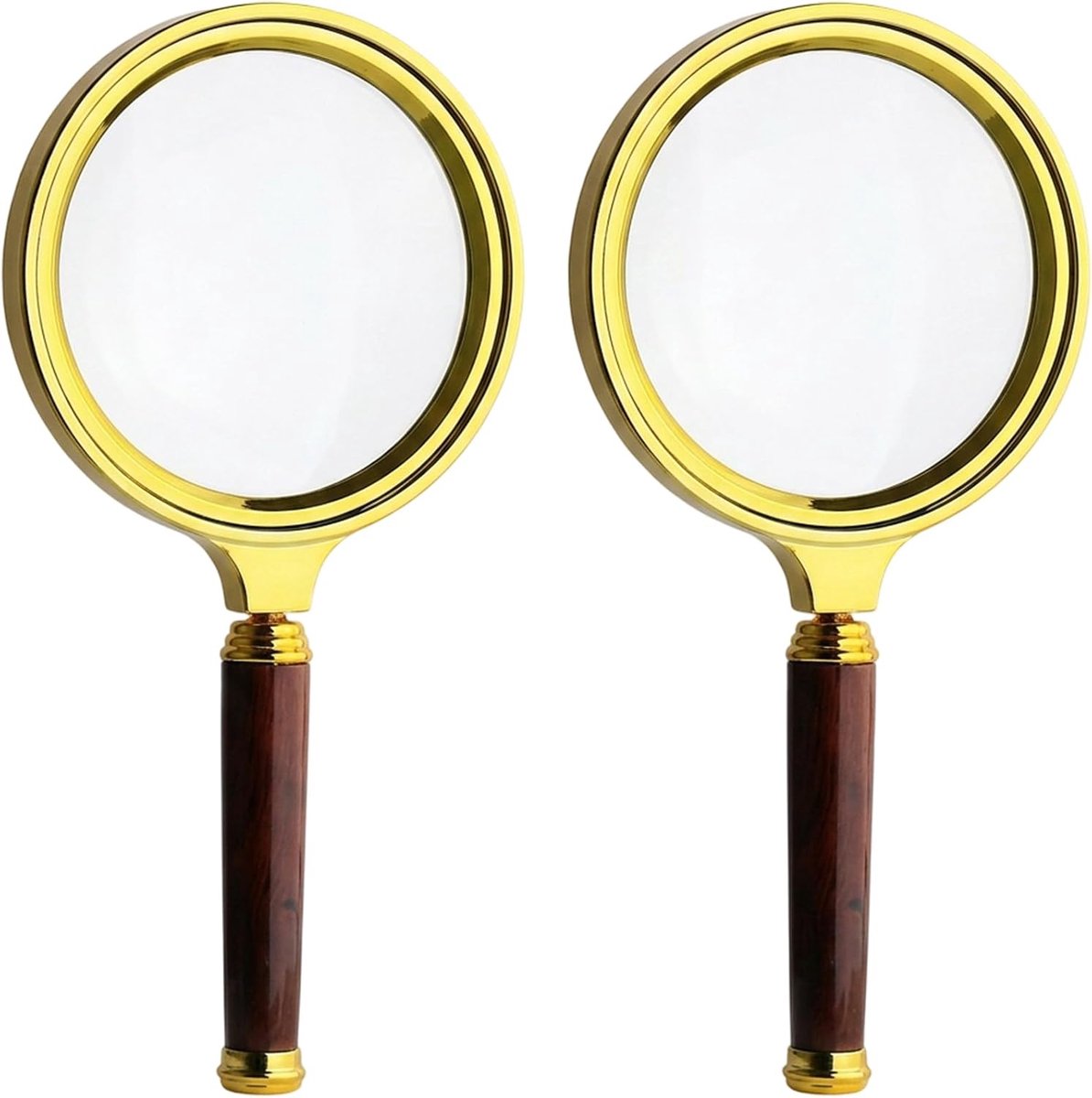 loep 10-voudige vergroting 16,5 x 8 cm - 2 stuks - optisch glas - ideaal voor fijne details - ShopVlot