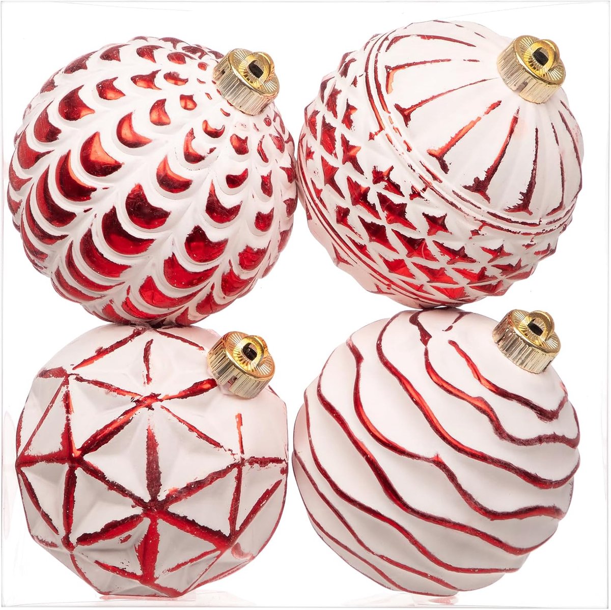 Kerstballen, rustieke kerstballen, vintage stijl, kerstdecoratie, kerstboomdecoratieset voor kerstboom, kerstbruiloftsfeest