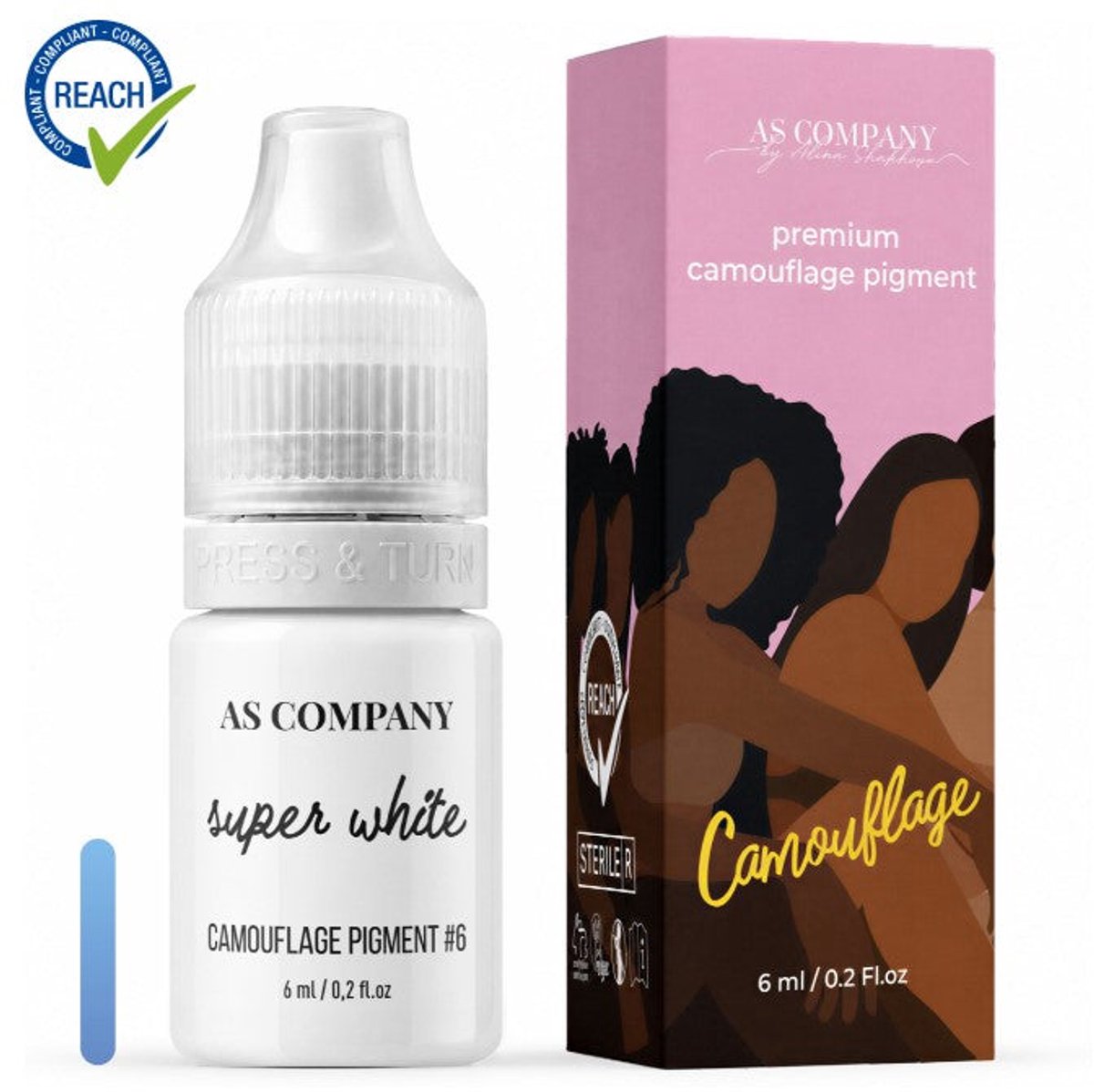 ASCompany Pigment – No.6 Super White 6 ml – Camouflage Pigment