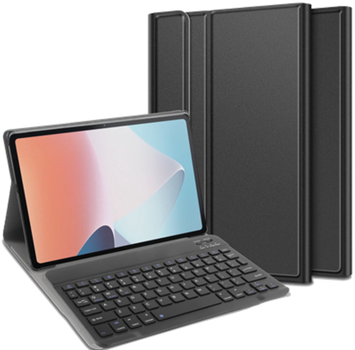 Just in Case tablet Hoes met Toetsenbord geschikt voor Lenovo Tab M10 (3rd Gen) - QWERTY Bluetooth Keyboard Case - Zwart