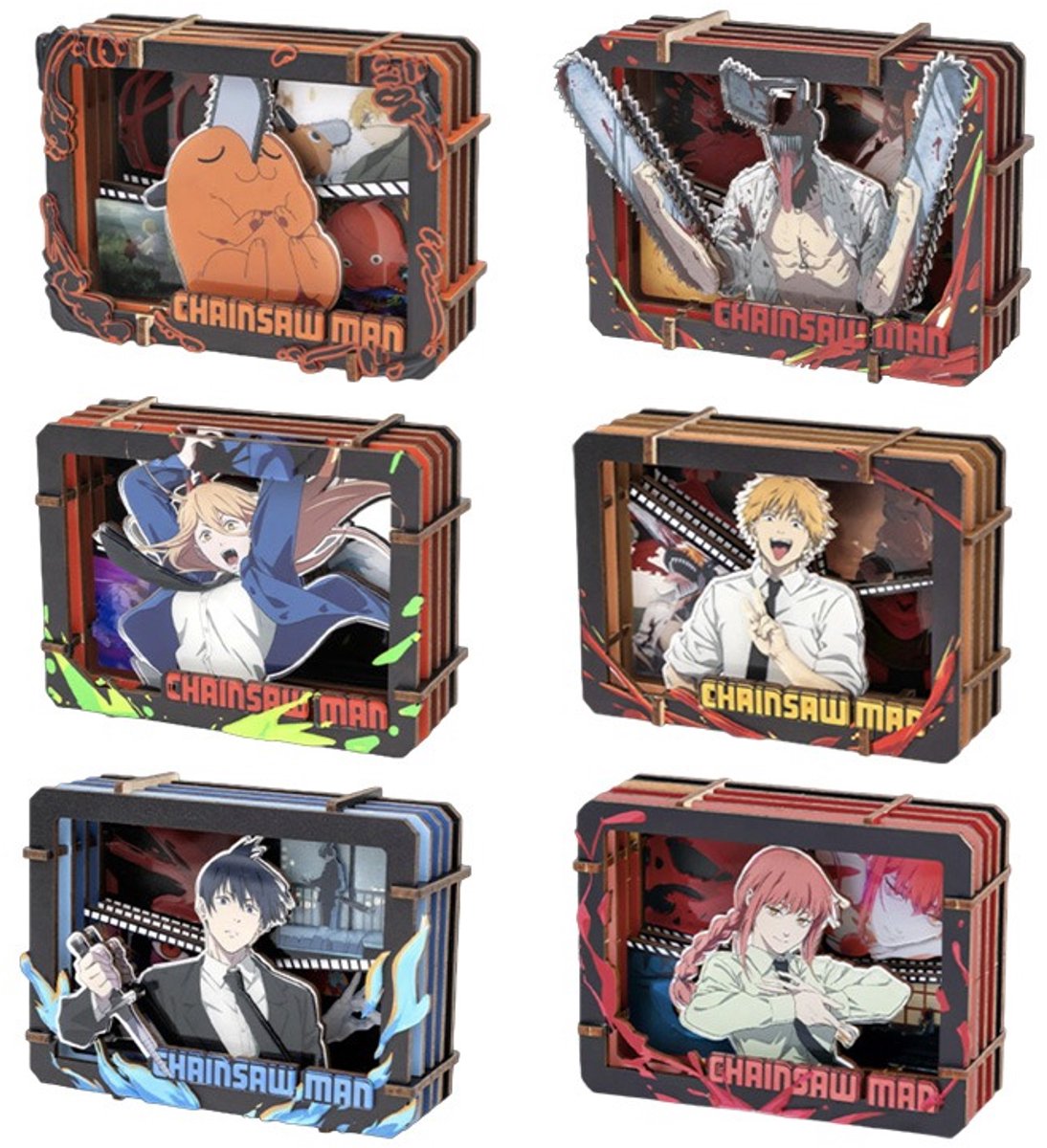 Chainsaw Man Puremind Wooden Gallery S Blind Box (Price per piece)