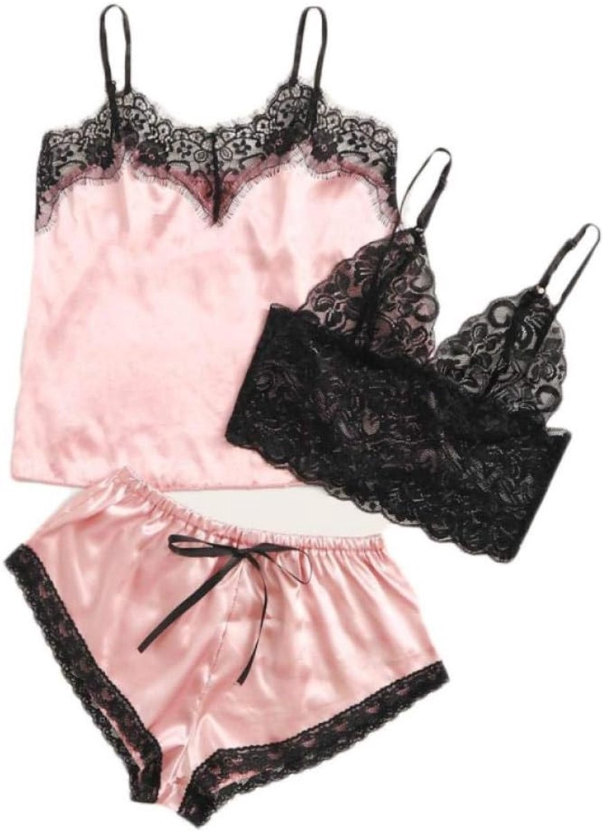Dameskostuums Satijnen Erotische Lingerie Kanten Nachtkleding Ondergoed Sexy Lingerie Porno Dames Nachtkleding