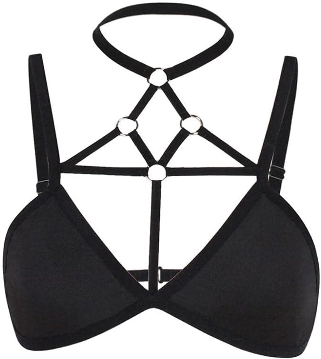 Kleding Sexy Ondergoed Vrouwen Beha Sensuele Lingerie Bandage Lady Hollow Bustier set