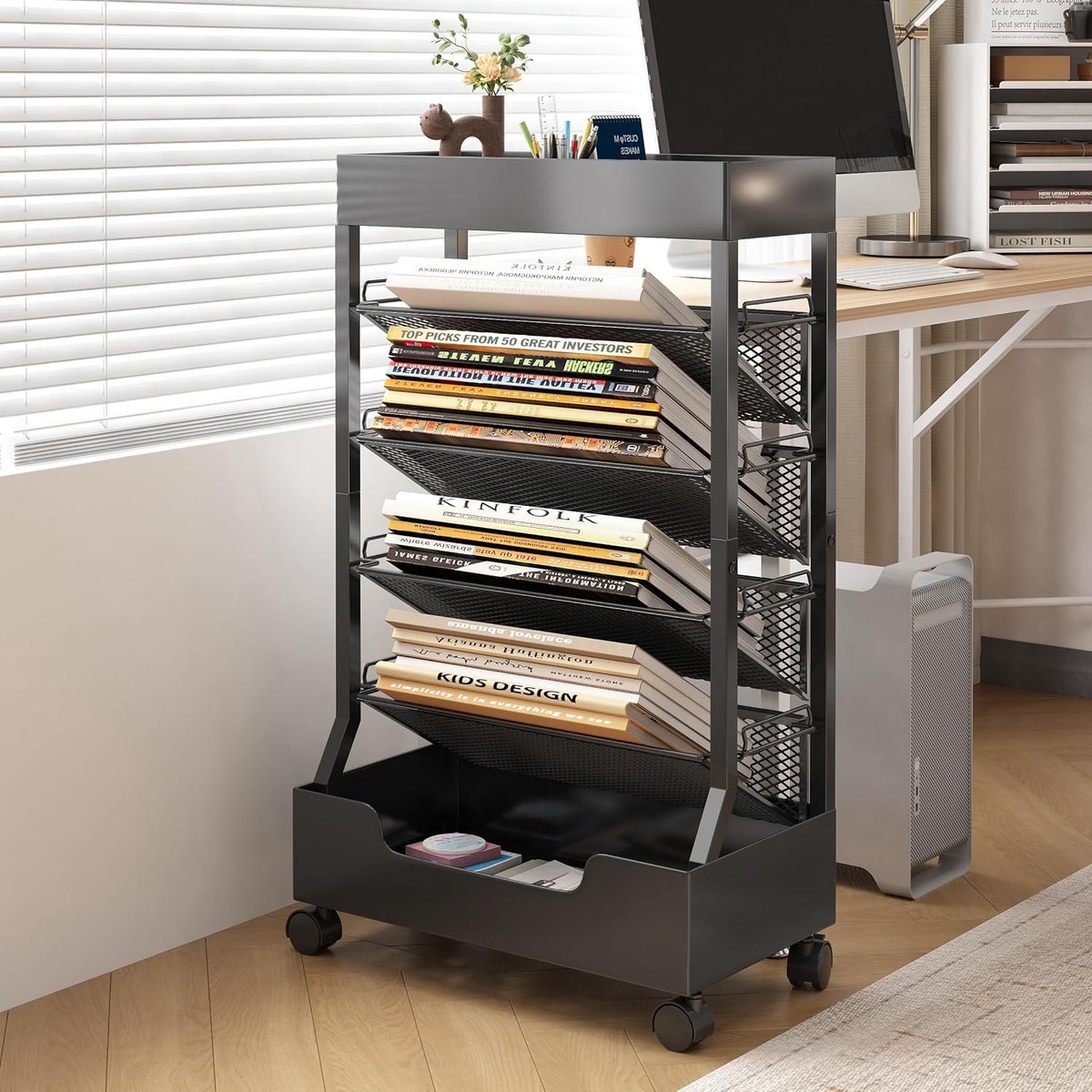 Boekenplank met Wielen, Kleine Rollende Boekenkast