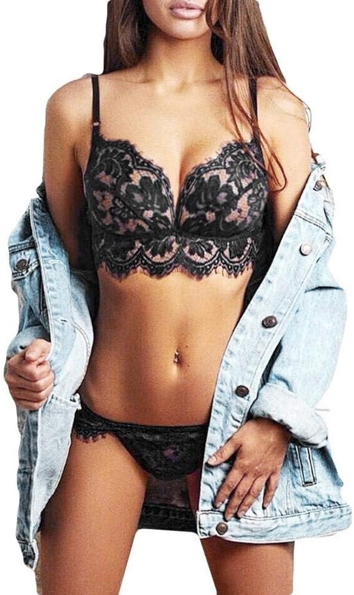 Sexy Vrouwen Lingerie Kanten Beha Ondergoed Verleiding Slips Set Erotische Porno Dames Nachtkleding