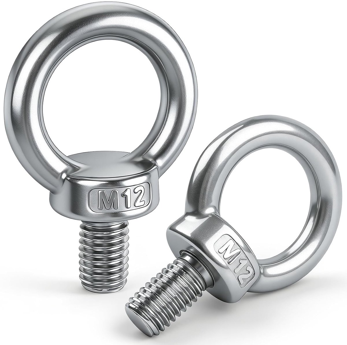 M12, 5 stuks 304 roestvrij staal oogschroef ring