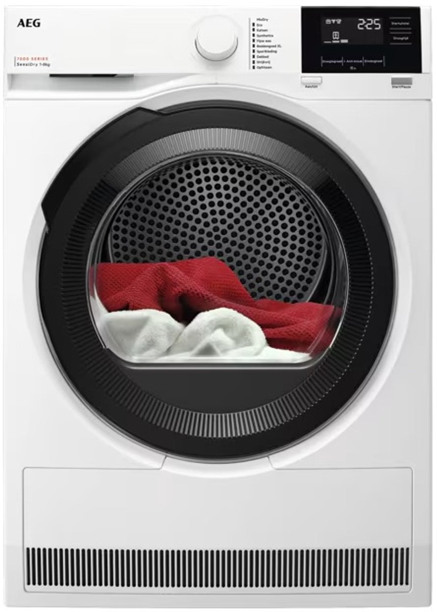 AEG TR738D4B 7000 Serie SensiDry Warmtepompdroger – 8 kg – MixDry – PreciseDry – Antikreuk – Wit