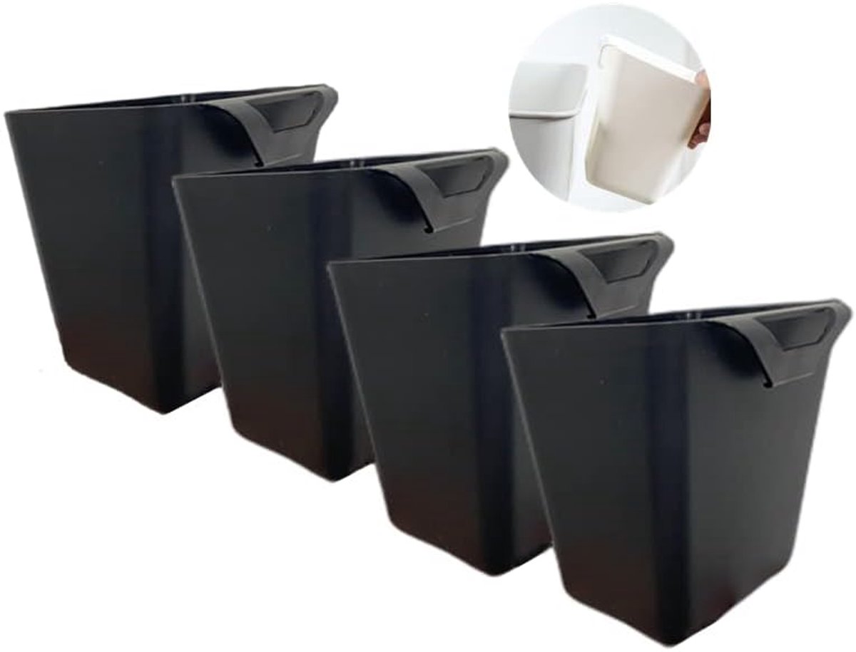 Hangende bekerhouders, trolley mand opslag, rollende winkelwagen accessoires, 4,75 x 4 hangende potloodhouder opslagcontainers opknoping emmers opknoping bakken, make-up potloodhouder