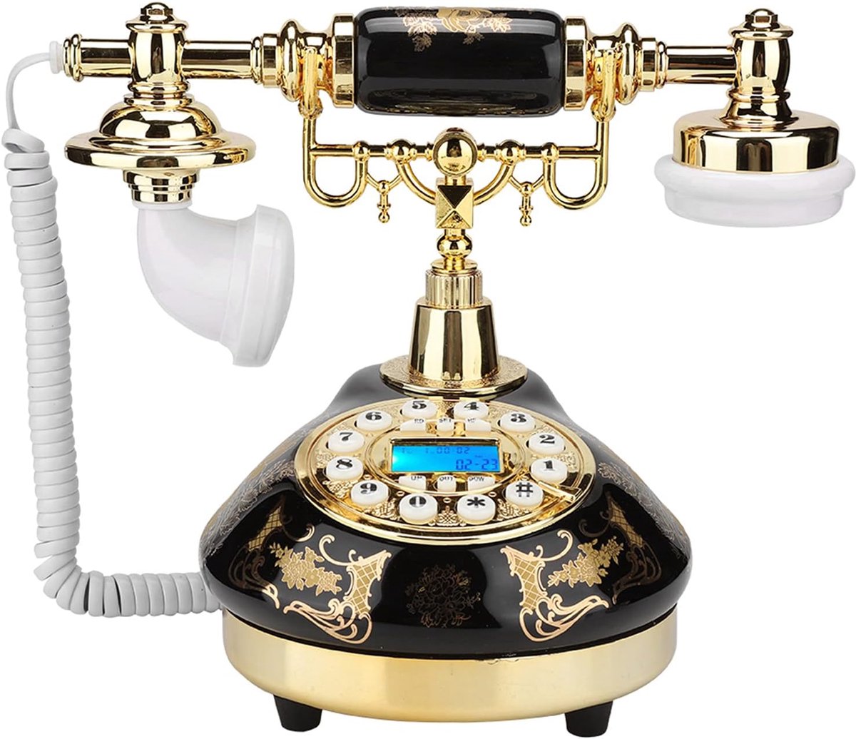 Vintage antieke telefoon, Home Decor bureautelefoon, digitale Vintage telefoon, ondersteuning FSK en DTMF, Retro vaste telefoon voor Home Hotel Decor
