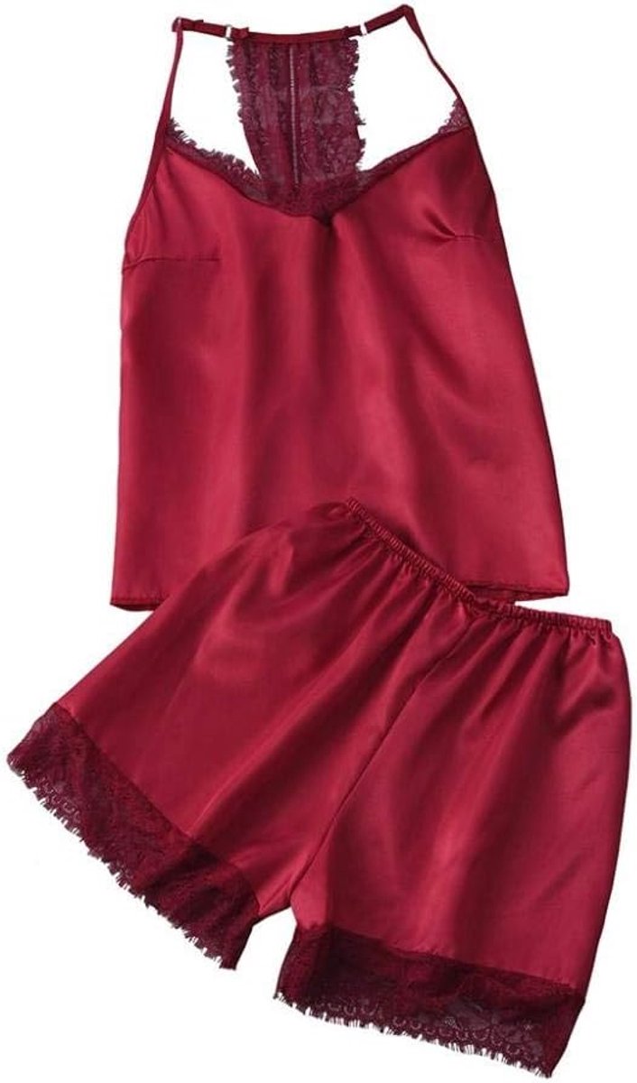Lingerie voor Kanten Kimono Nachthemd Ondergoed Sexy Lingerie Nachtkleding Kant met String Nachtkleding JurkDames Satijnen Zijden Nachthemd Sexy Lingerie Pyjama Set Hemdje Nachtkleding Dames Naadloze