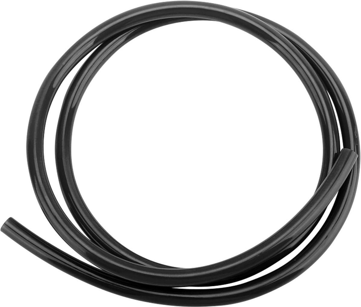 Slang, onderdrukslang, 5 mm, IDx 8 mm, OD, vacuüm-siliconenslang, voor auto's, hoge temperatuur, siliconen vacuümslang voor pompen, sifons, ontwatering, irrigatie (zwart)