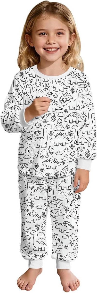 2-delige set voor meisjes, T-shirt, shorts, zomer, katoen, zacht, ronde hals, casual, dagelijks gebruik, strand, kinderen, modieus, licht, ademend, comfortabel, schattig, A34