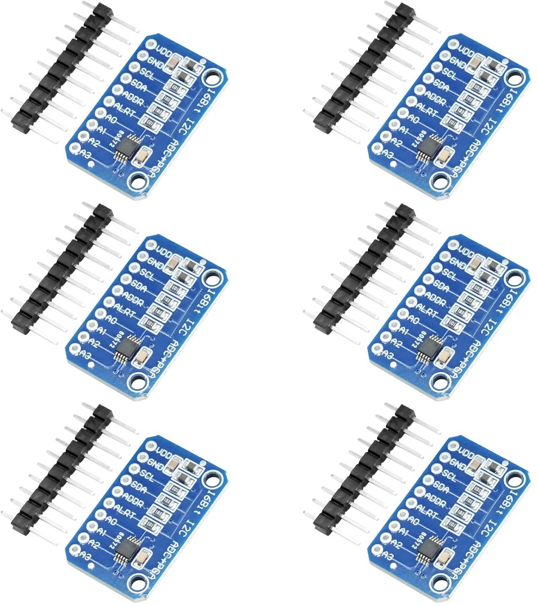 6 STKS 16bit 4 kanaals ADC Analoge Digitale Converter Arduino compatibele ontwikkelingsboard module analoge digitale converter