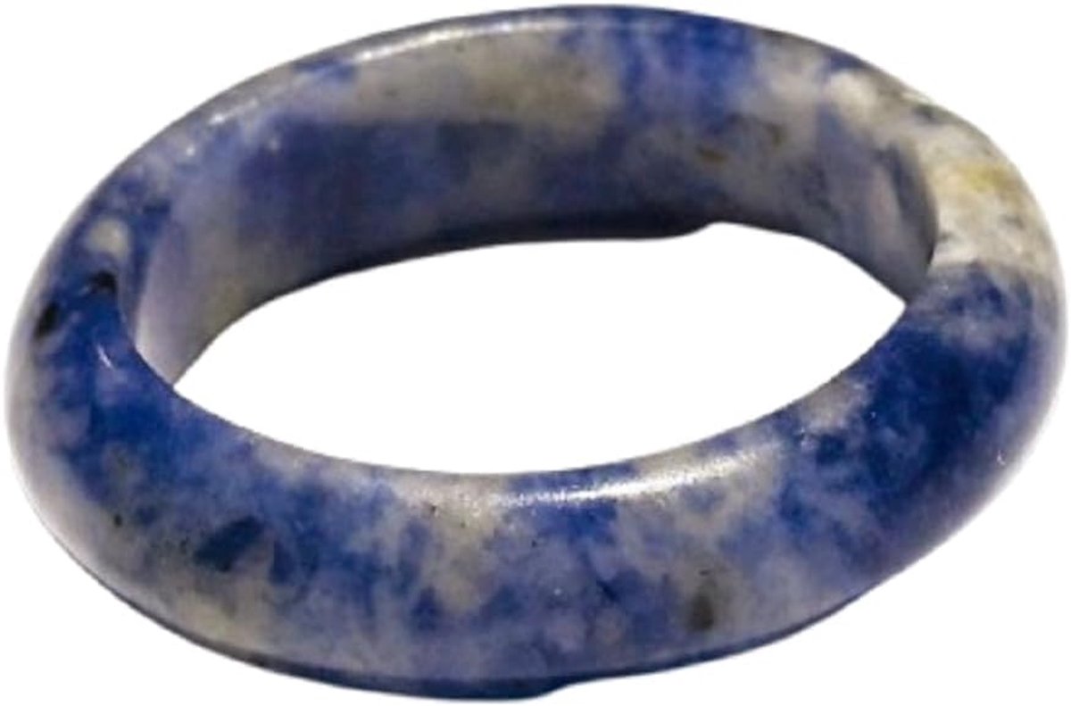 Ring van natuurlijk helende kristal en agaat, meditatieaccessoire voor mannen of vrouwen