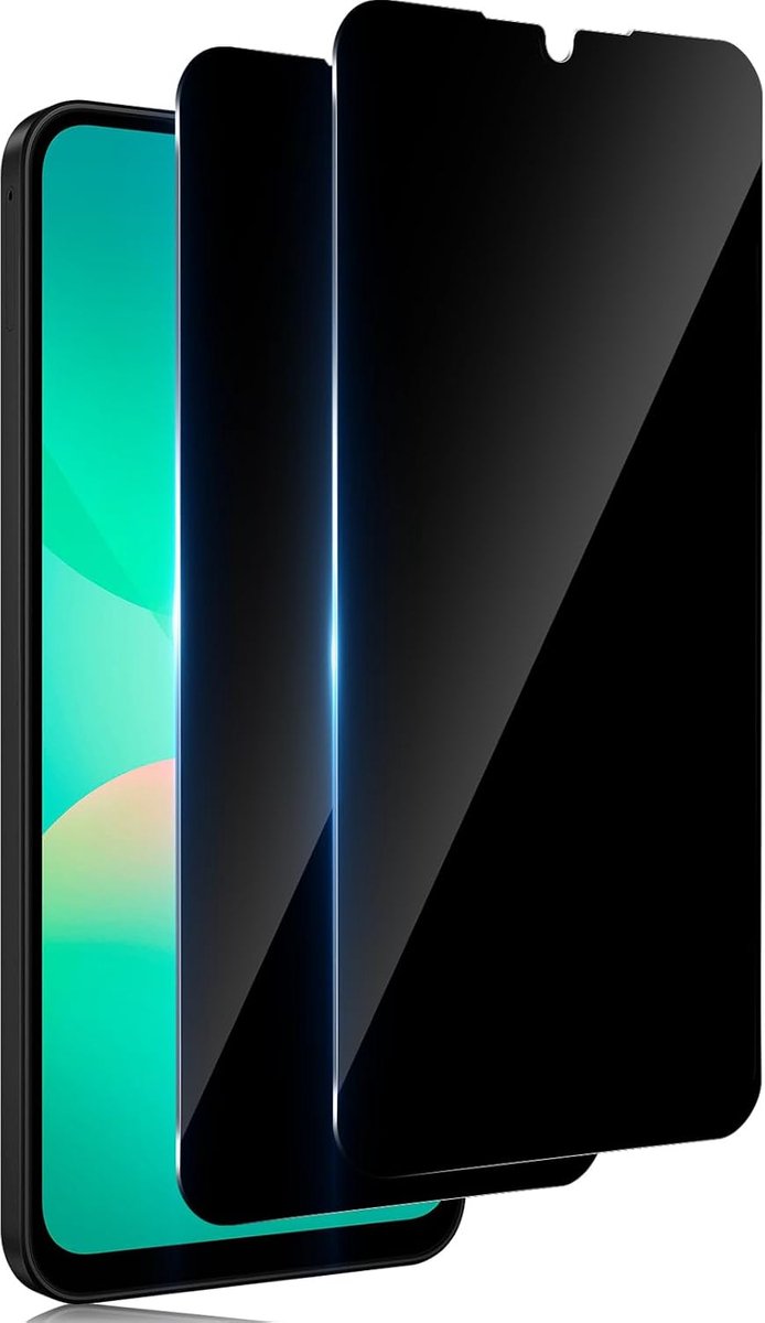 2 stuks Antispy Screen Protector voor Samsung Galaxy A26 Privacy, Guard 9H Filter Glas, Volledige Film gehard glas onbreekbaar, anti-verblinding