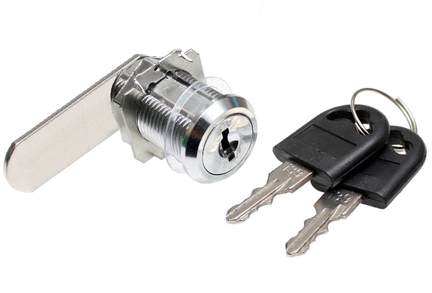 Universele Meubelcilinder Slot met 2 Sleutels - Diameter 19 mm