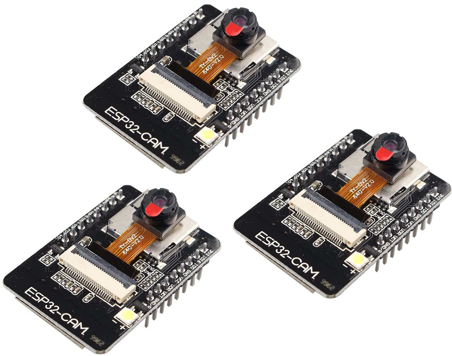 Set van 3 ESP32-CAM WiFi Bluetooth Ontwikkelborden met Camera
