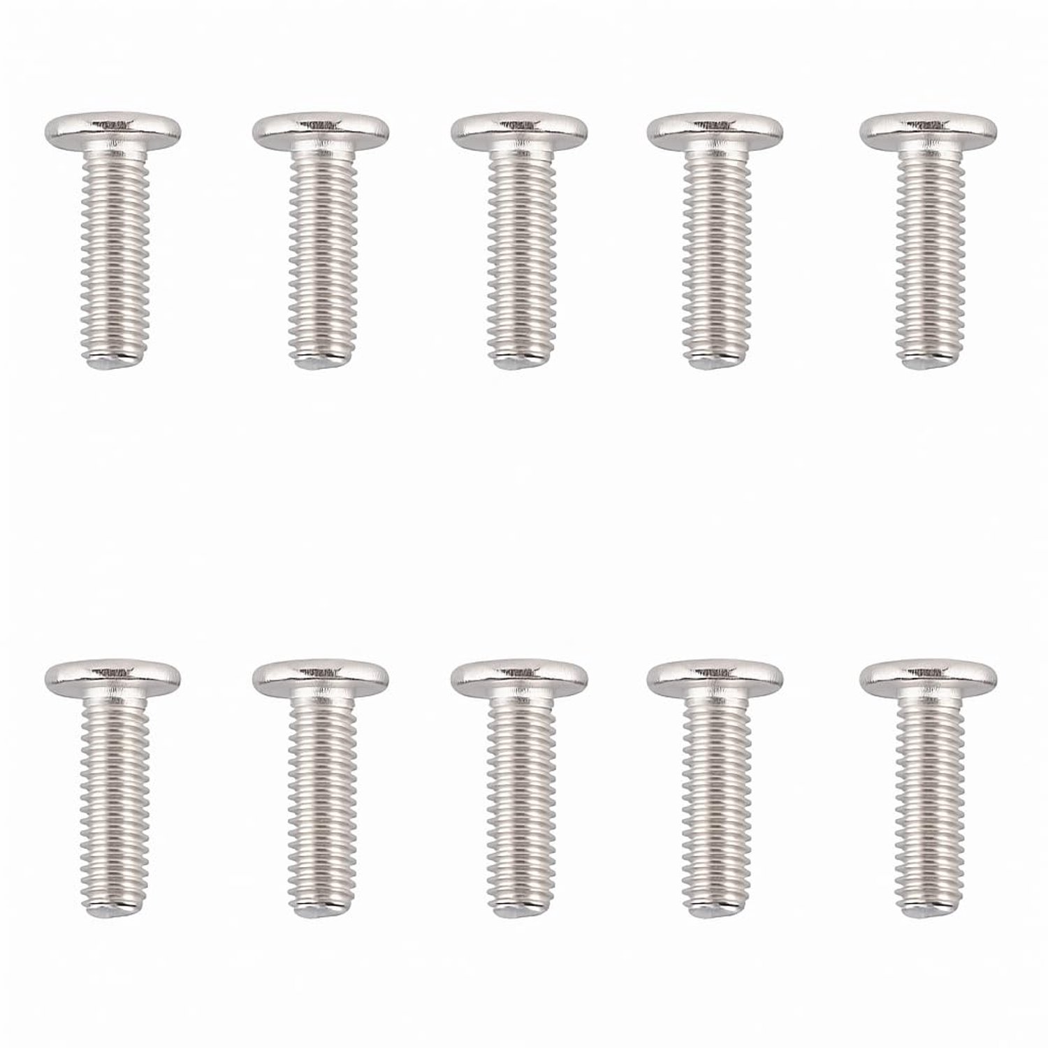 Platte Kopschroeven 10 Stuks - M8 x 10 mm - Roestvrij Staal A2 V2A - Zeskantige Aandrijving - Corrosiebestendig - Voor Buiten/Vochtige Omgevingen - Schroeven
