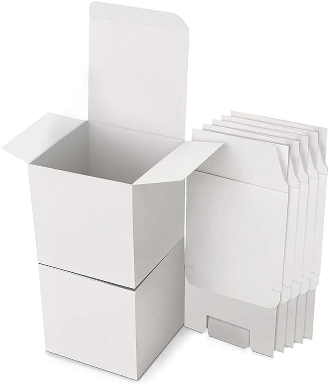 Geschenkdozen met deksel - 15 stuks - Kartonnen dozen - Vierkant - 8 x 8 x 8 cm - Wit karton - Duurzaam en stijlvol - Cadeaudozen