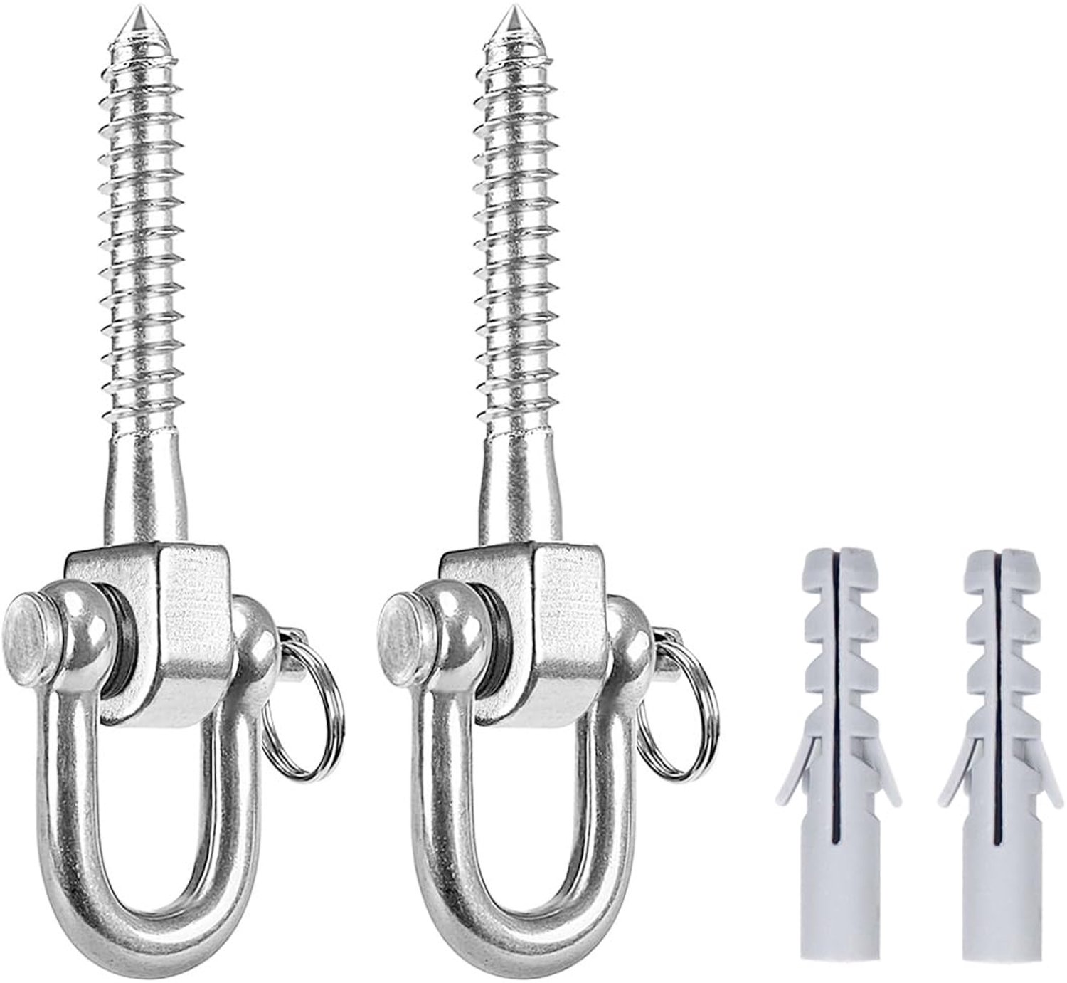 2 Stuks Roestvrijstalen Schommelhangers voor Hangstoelen en Schommels