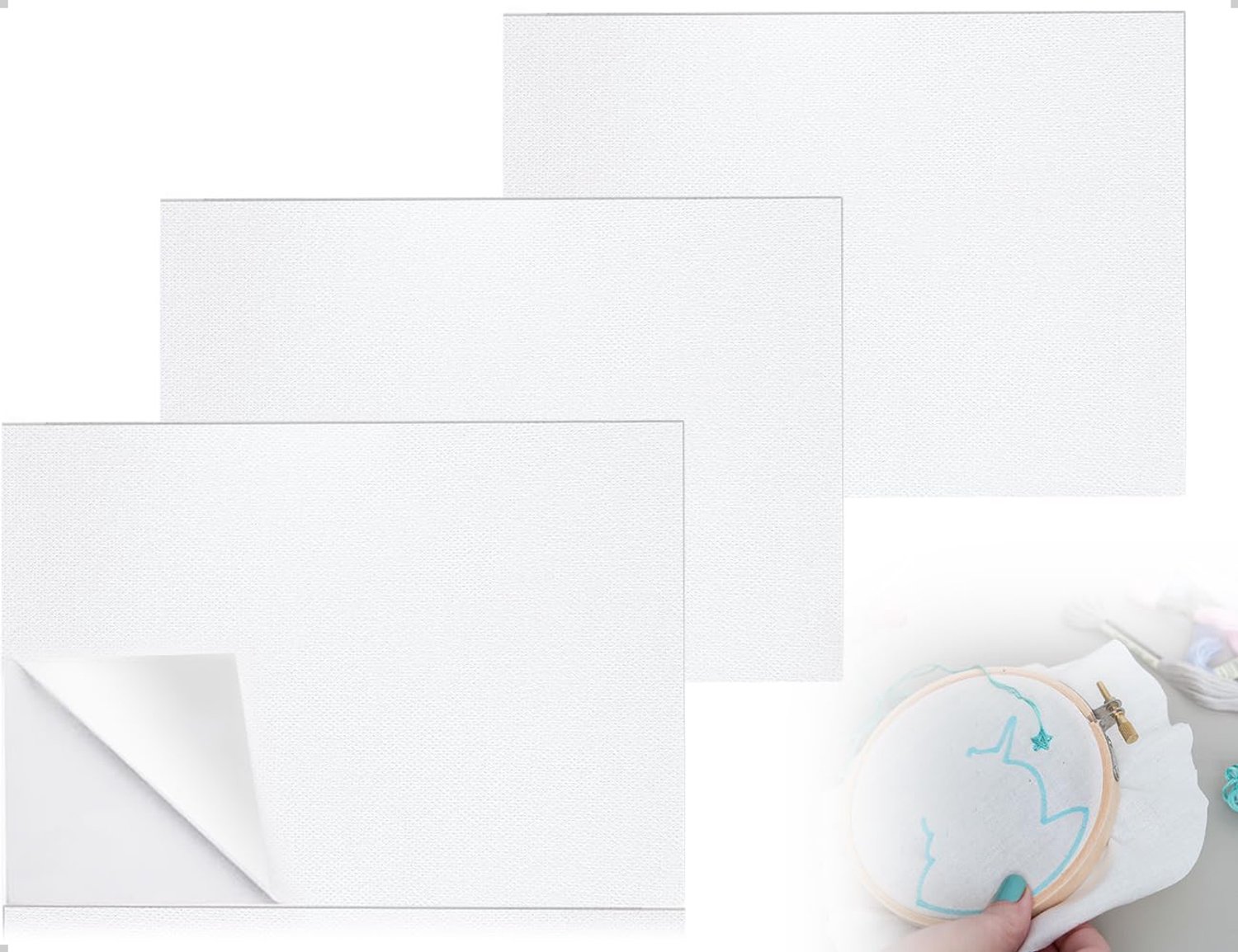 Stickstabilisator Set 3-delig - Zelfklevende Oplosbare Borduursjablonen voor Beginners