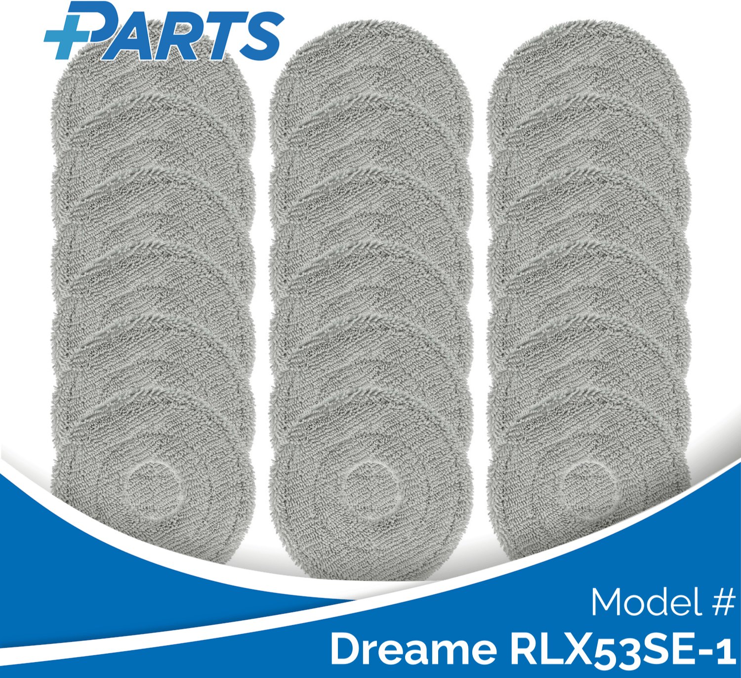 Plus.Parts Dreame RLX53SE-1 Dweilpads (18 Stuks, Plus.Parts® alternatief voor RMP8) Overig