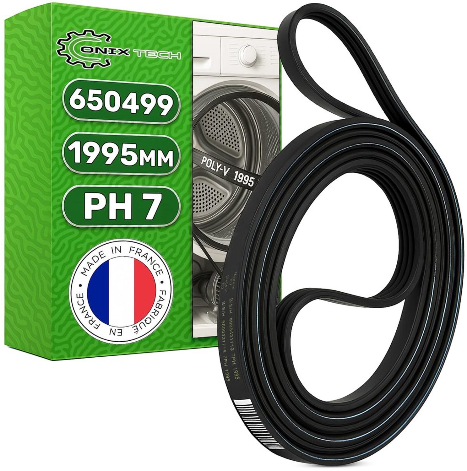 Droogband Poly-V 1995mm PH7 - Originele Code 00650499
