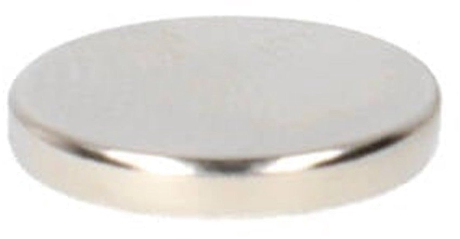 Neodymium Schijfmagneet Ø12 x 2 mm N48 NiCuNi – 20 stuks