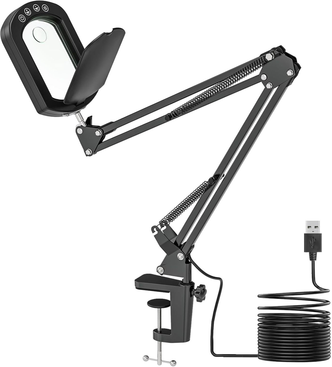 Vantivo® Vergrootglas met Verlichting - Vergrootglas op Standaard - Loep - Vergrootspiegel voor Volwassenen en Kinderen - Leesaccessoire