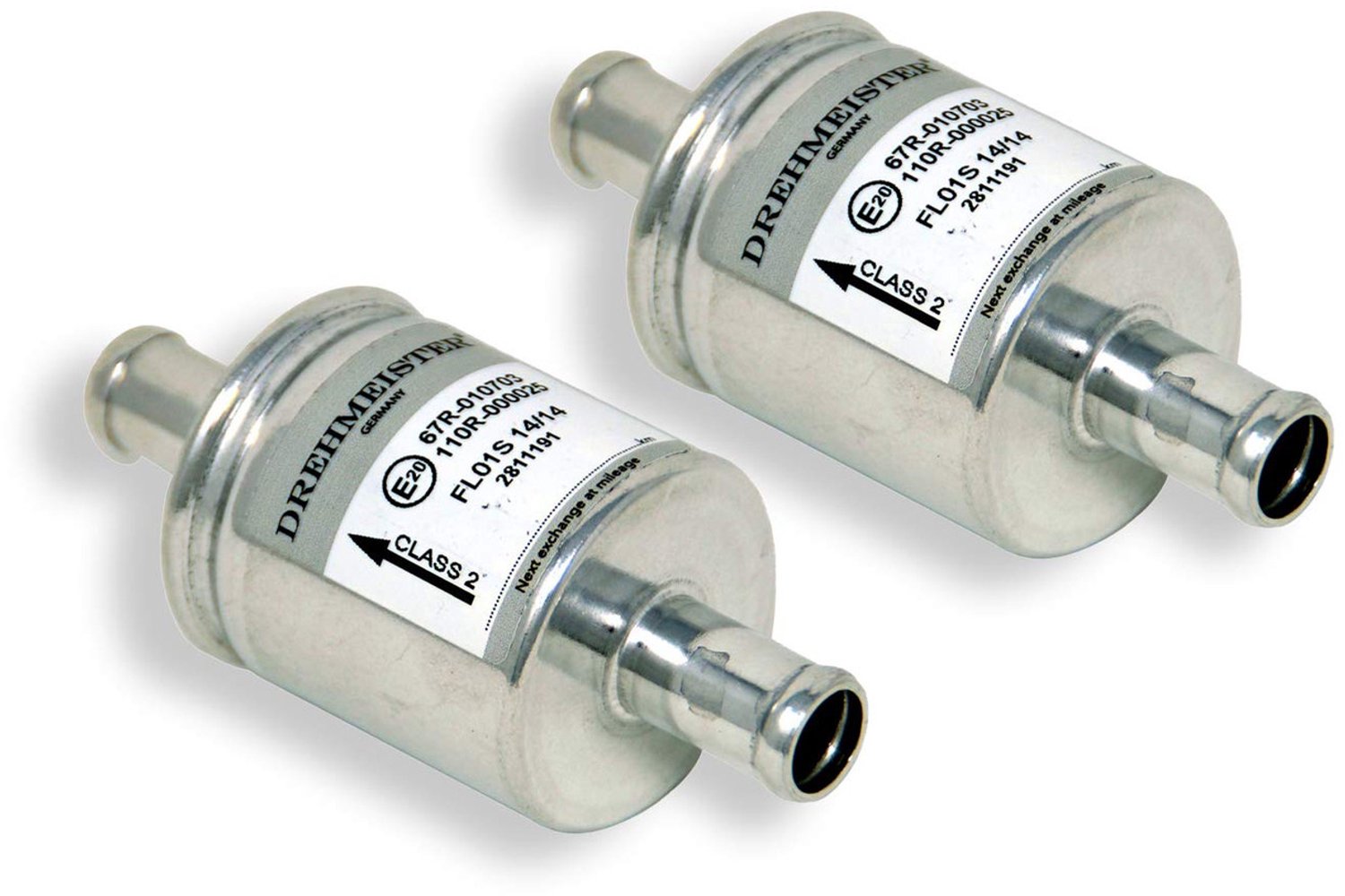 2 x gasfilter 14x14mm - filter voor autogas, LPG/CNG-gassystemen - universeel toepasbaar voor alle voertuigen en gassystemen (bijv.,, enz.)