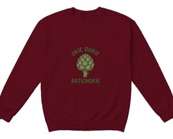 Artichoke Sweater – OKIE DOKIE ARTICHOKIE – Grappige Outfit – Unisex Sweater voor Dames & Heren – Leuk Cadeau voor Groenteliefhebbers