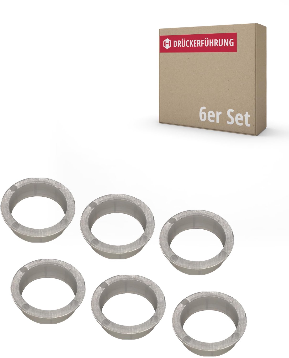 Handgreepgeleider 16 mm wit - set van 6