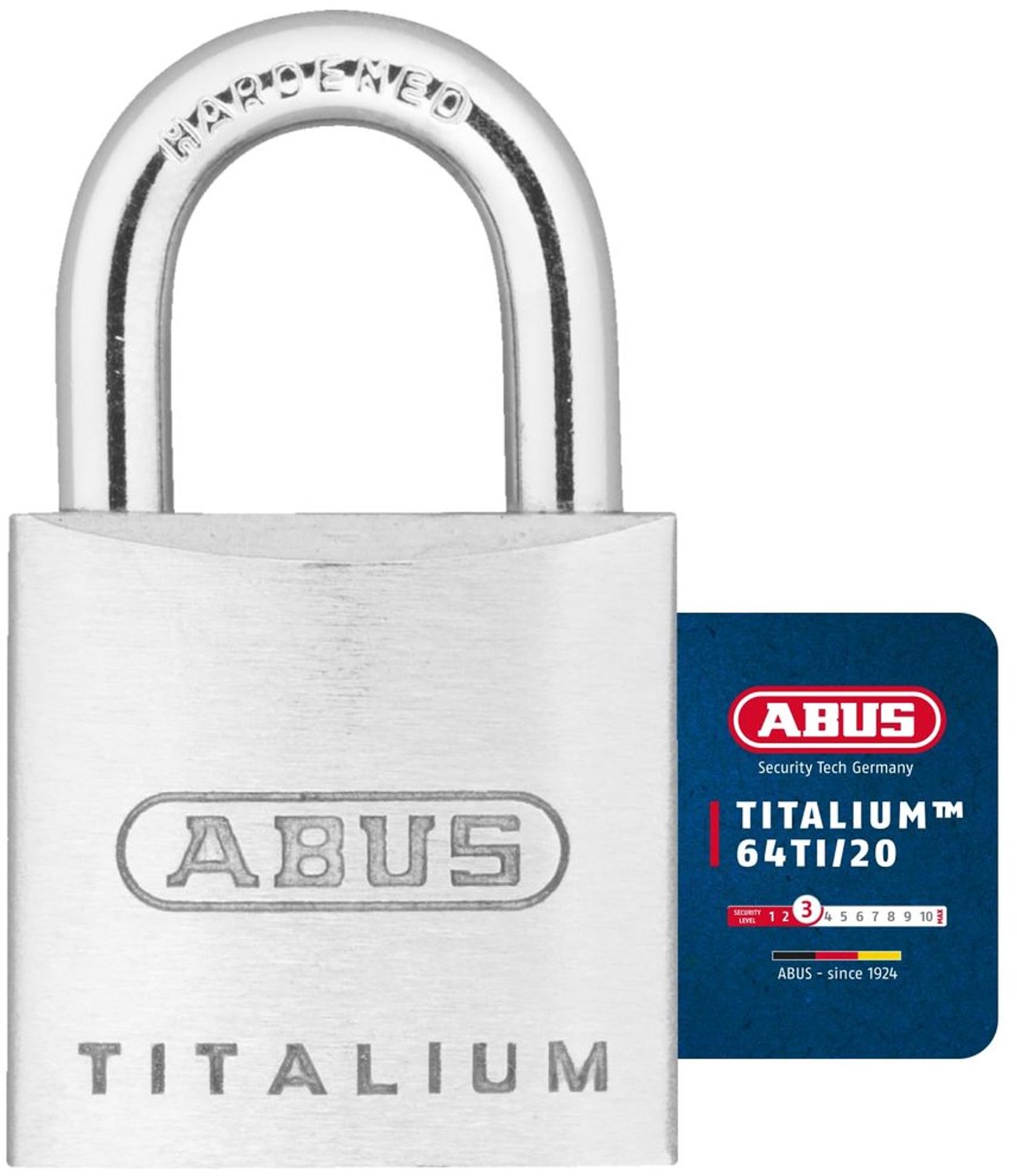 Titalium Hangslot met Gehard Stalen Beugel
