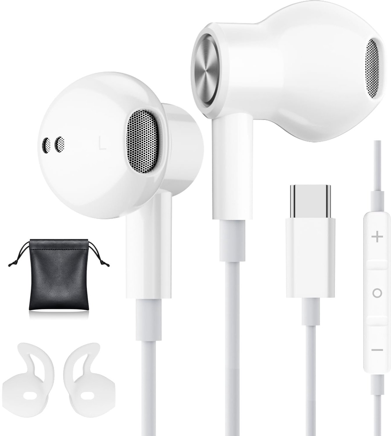 USB C Koptelefoon met Microfoon voor iPhone en Samsung