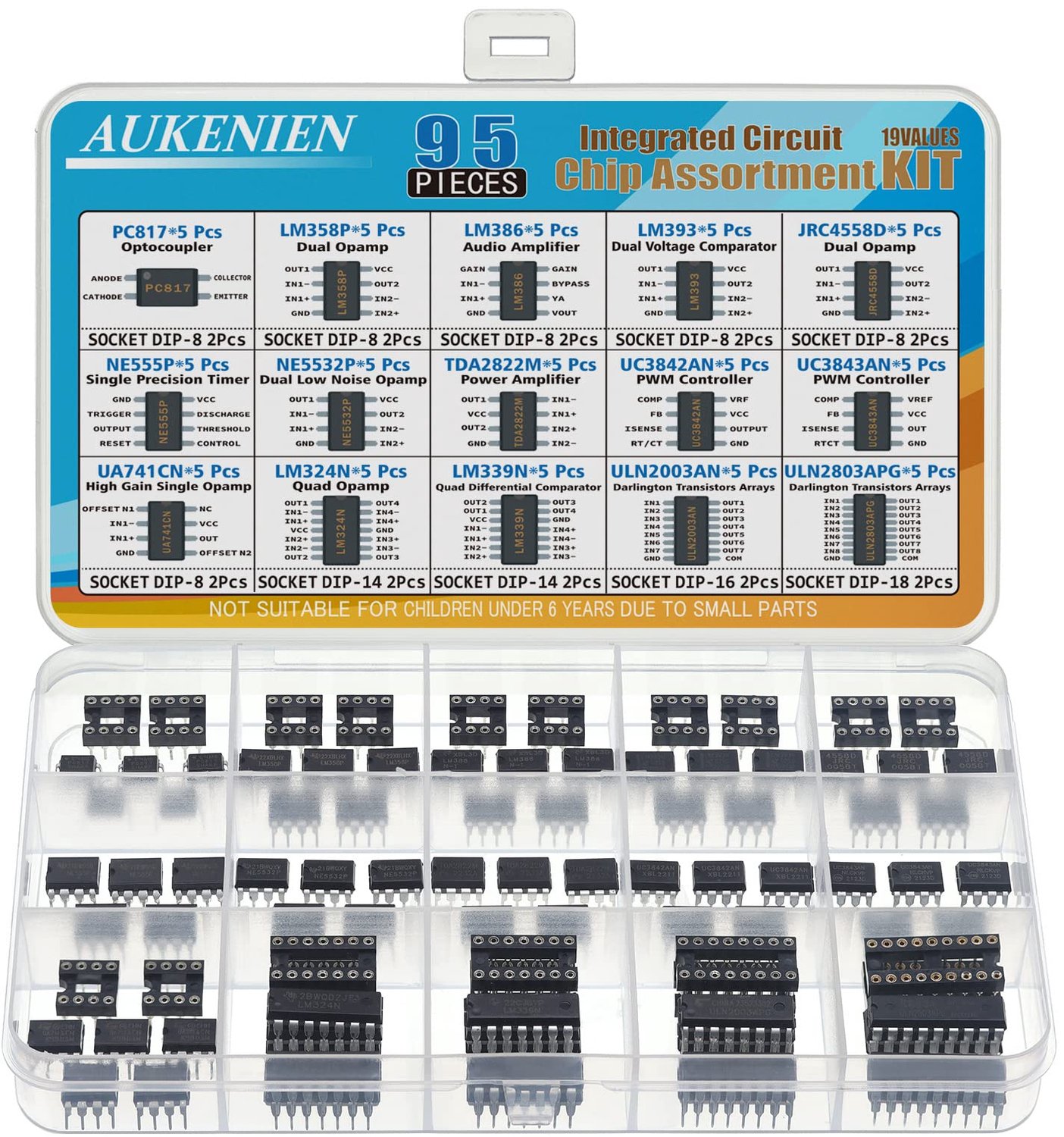 IC Assortiment Kit met 15 Waardevolle Componenten voor Elektronica