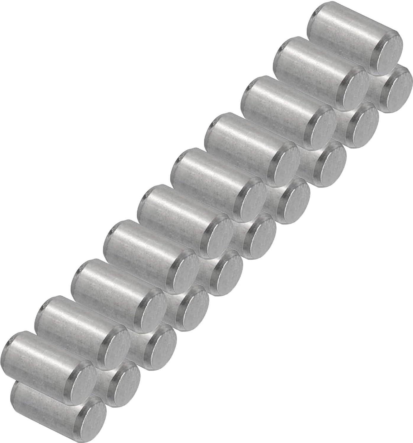 Bevestigingspennen 6 x 10 mm - roestvrij staal 304 - cilindrisch - voor meubels, 20 stuks - m-winkel