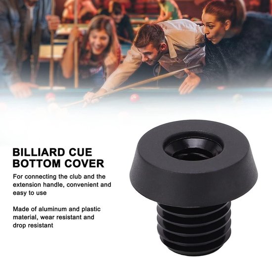 Biljartkeu Rubber Bumper - Biljartaccessoires - Verlengingshendel - Slijtvast - Lichtgewicht - Duurzaam Aluminium/PVC - Poolkeu — afbeelding 5