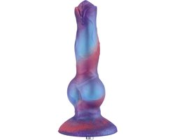 Hismith Alpha Fantasy Dildo 21 cm – Siliconen Dildo met Zuignap en KlicLok – Multicolor