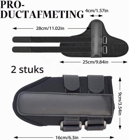 2 Stuks Neopreen Golf Polssteun, Handsteun voor Golftraining, Polsfixatie en Swingondersteuning voor Golfers — afbeelding 5