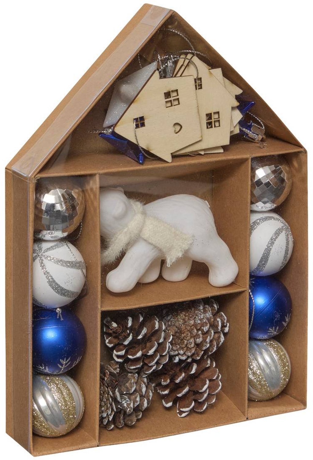 Feeric lights & Christmas Fynn-kerstset van fleece, 22-delig Multicolore