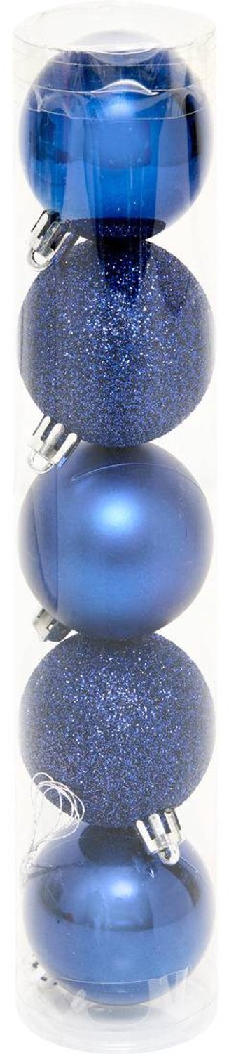 Kerstballenset 15 stuks - 5 cm - Blauw -