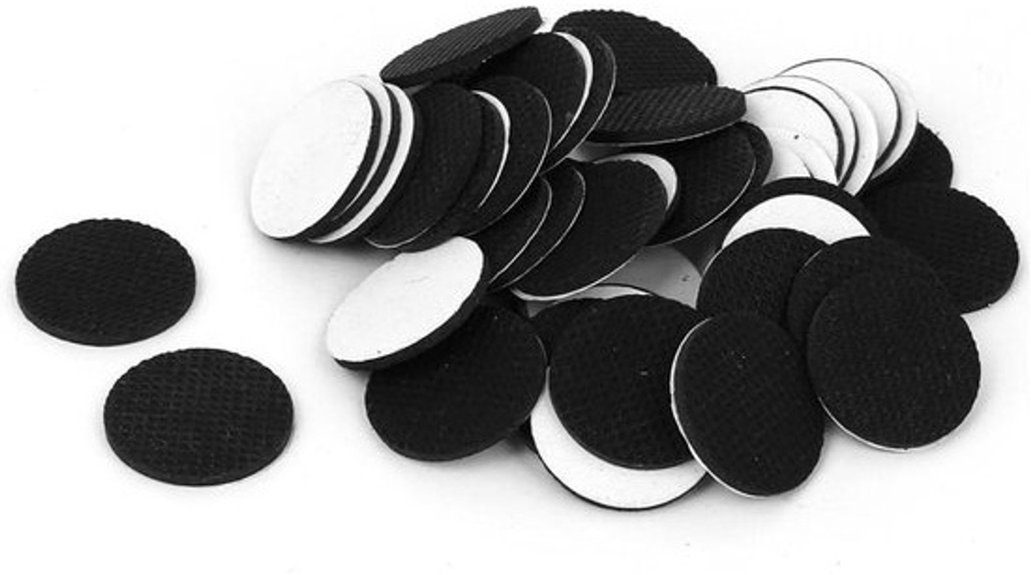 Meubelviltjes - Vloerbeschermers - Bescherming voor meubels - Zelfklevend rubber - 25 mm - Zwart