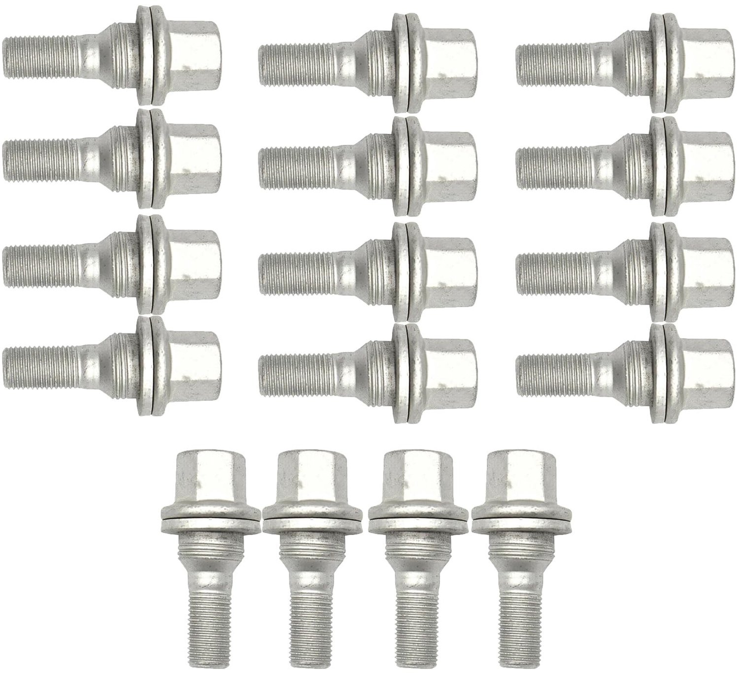 Set van 16 M12x1.25 Wielbouten voor Auto's