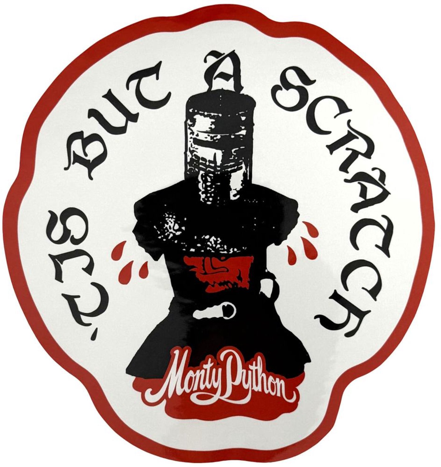 Monty Python - Scratch Sticker - Wit/Multicolours