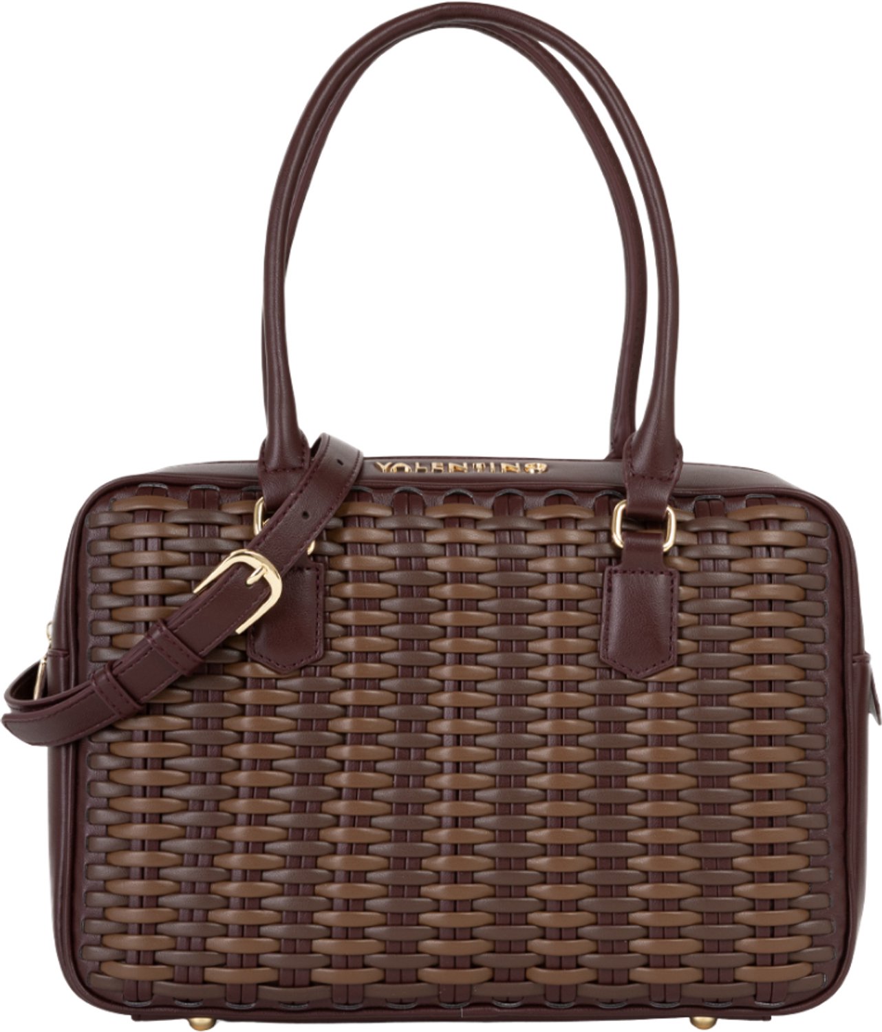 VALENTINO handtas schoudertas Ale Handbag Bord / Multicolor wijnrood